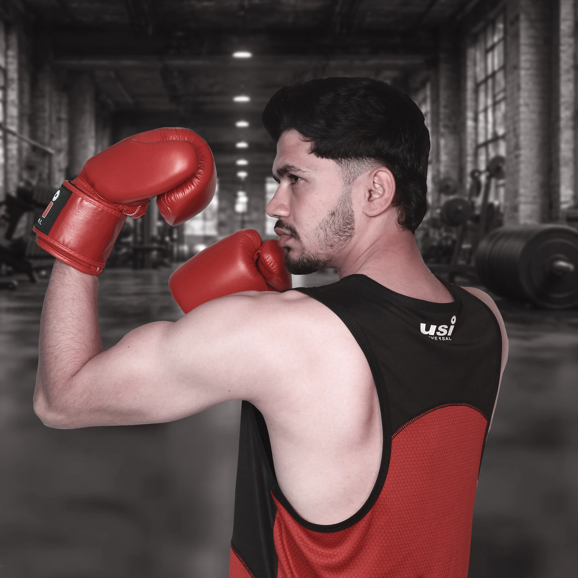 609MT1 MUAY THAI GLOVES RED_003 copy