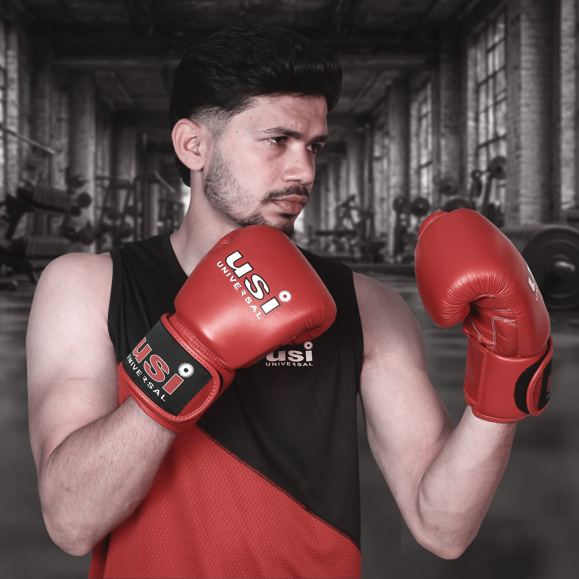 609MT1 MUAY THAI GLOVES RED_004 copy