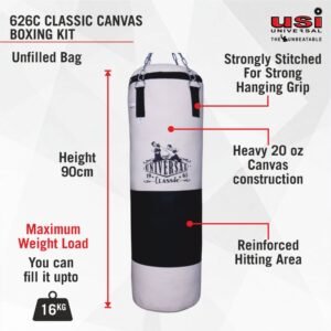 Classic Canvas Punching/Boxing Bags Unfilled - 626C(UF) - 90cm/3'