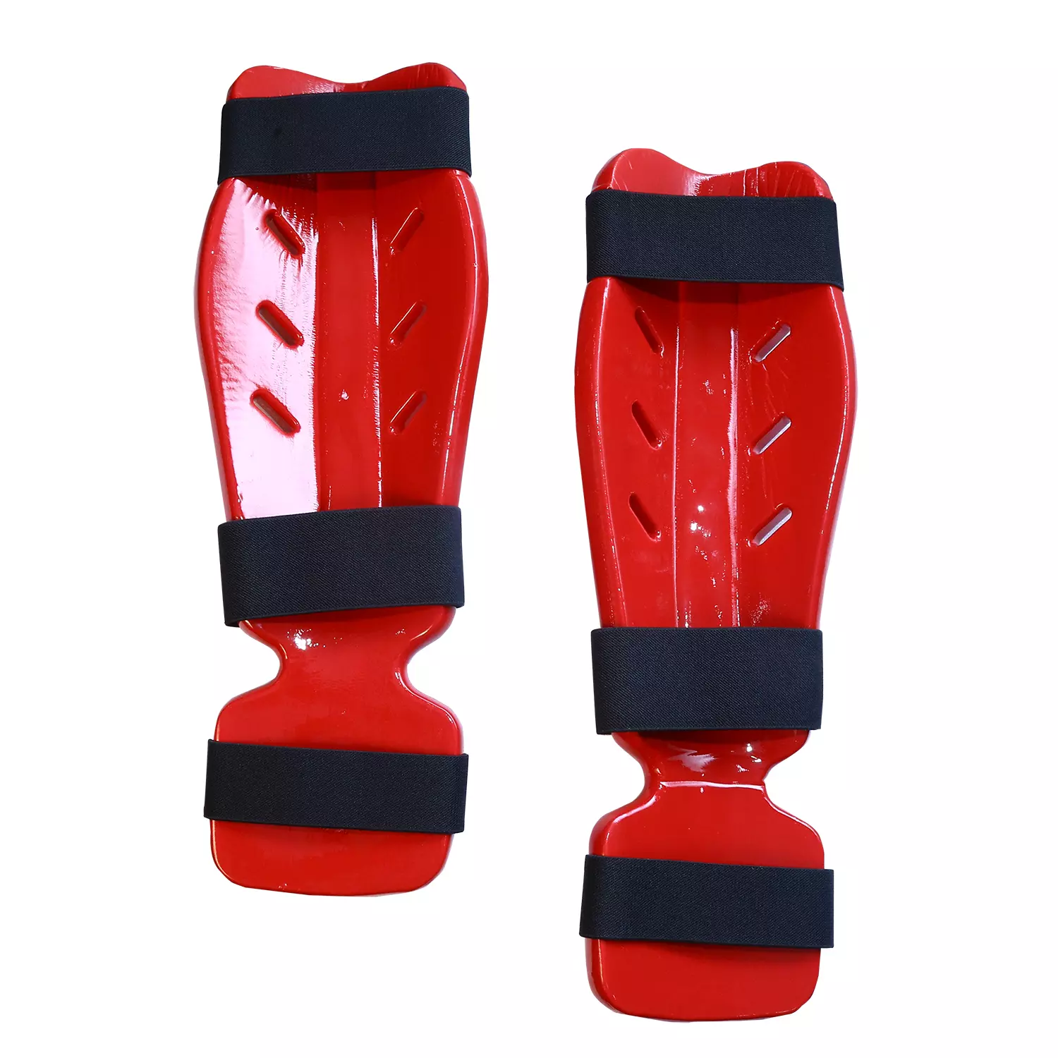 850D SHIN PADS WITH INSTEP - RED view-02