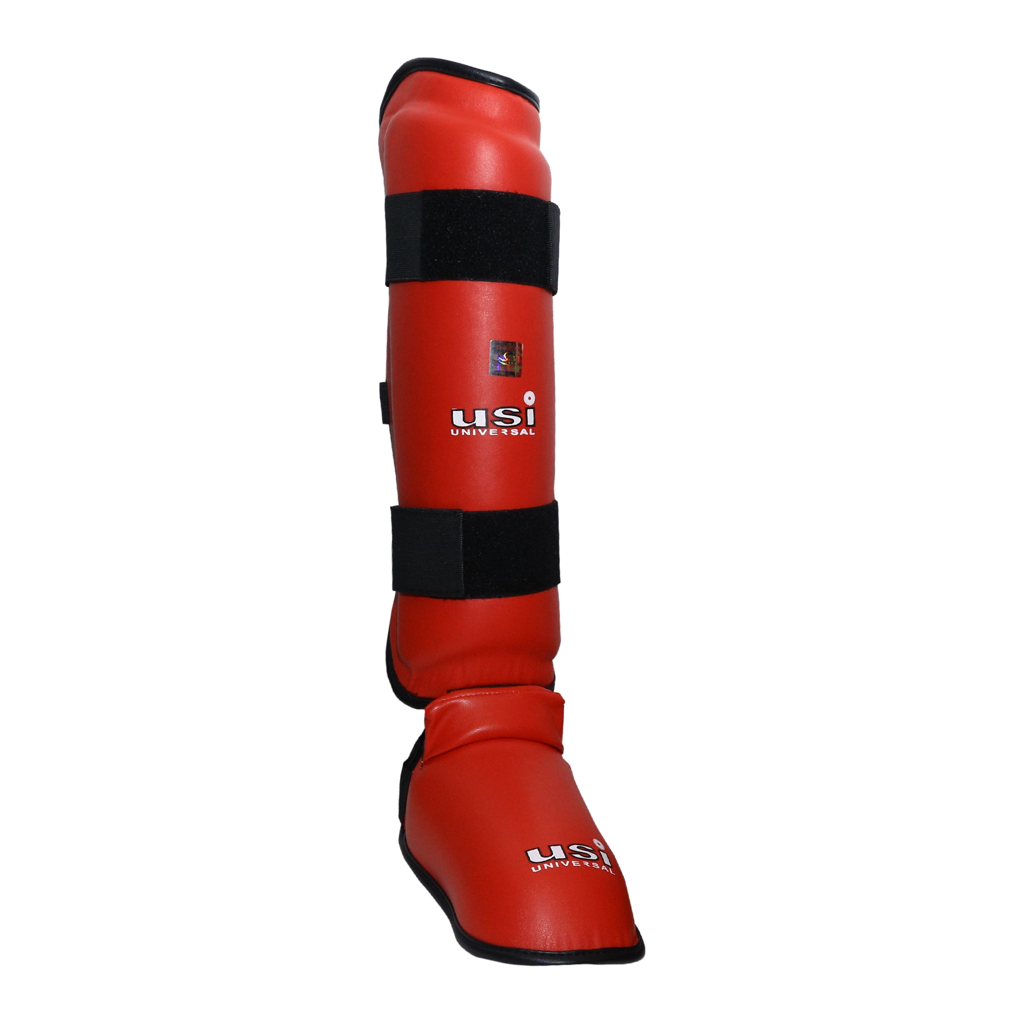 851PU MOULDED SHIN PADS WITH INSTEP 003B Red copy