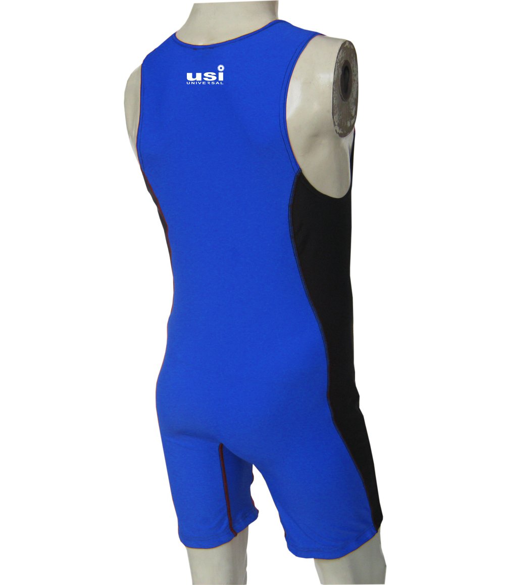 419WSM WRESTLING SUIT BLUE BACK