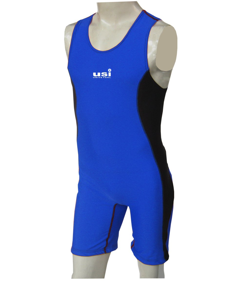 419WSM WRESTLING SUIT BLUE front
