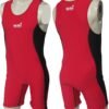 419WSM WRESTLING SUIT RED BLACK