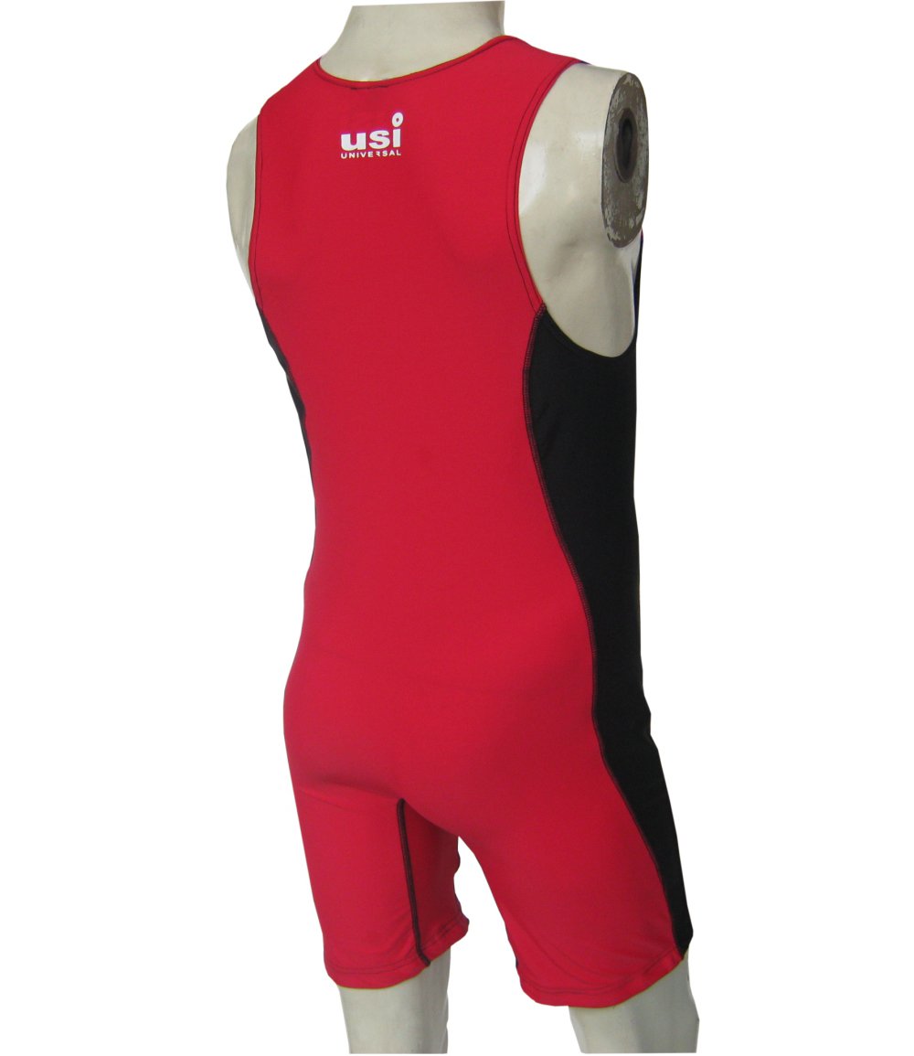 419WSM WRESTLING SUIT RED back