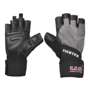 USI Universal Fighter Fitness Gloves - 733F - Grey, Small