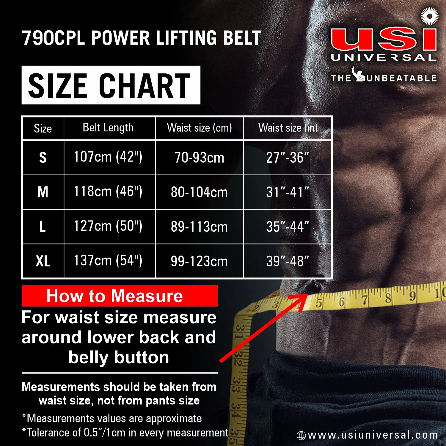 790CPL POWER LIFTING BELT