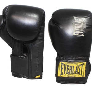 Everlast 1910 Advance Leather Boxing Gloves - Black, 12oz
